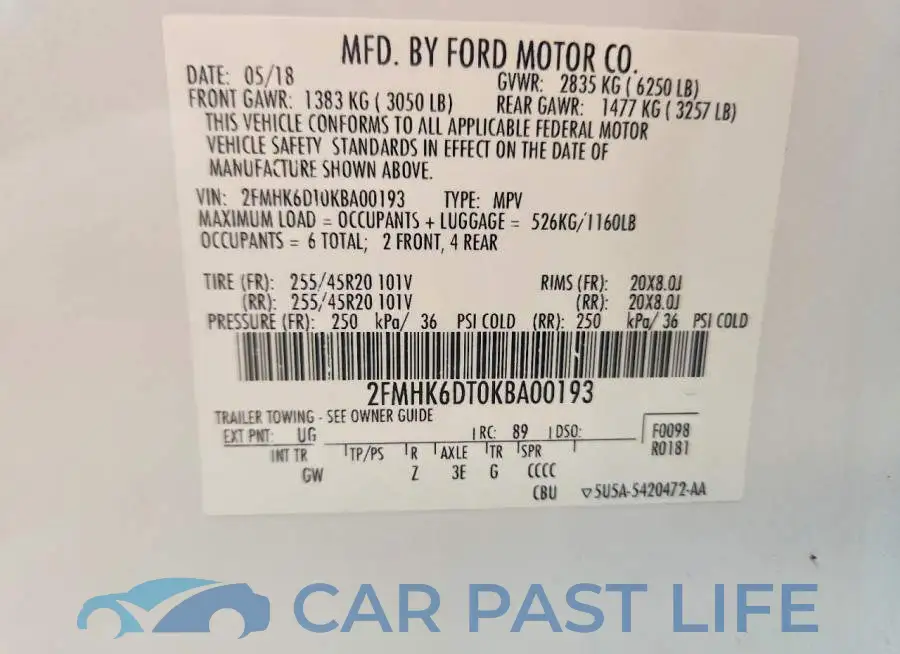2FMHK6DT0KBA00193# 14
