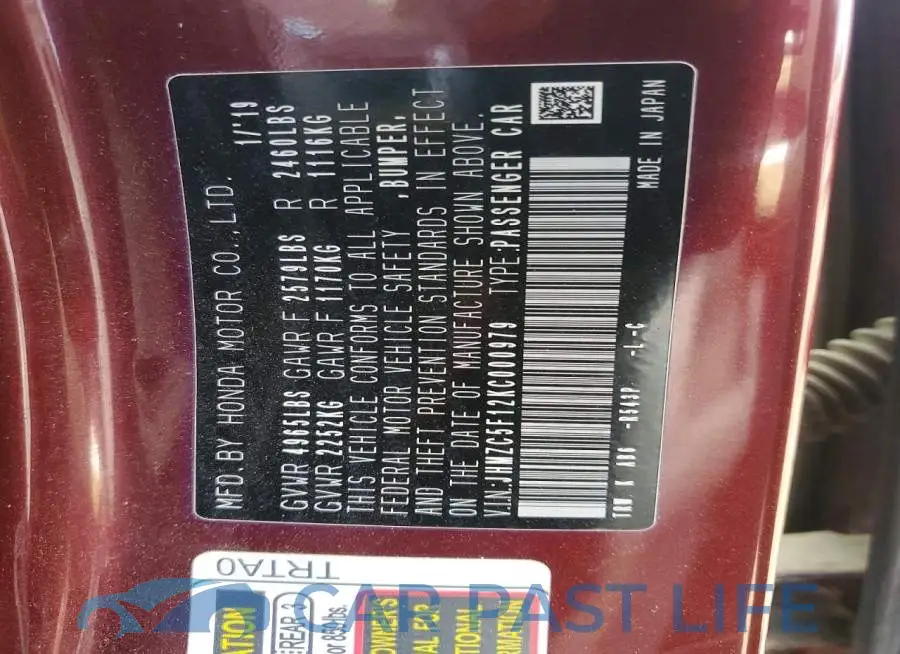 JHMZC5F12KC000979# 13