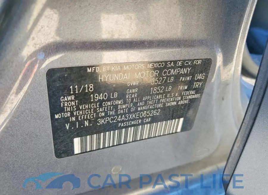 3KPC24A3XKE065262# 12
