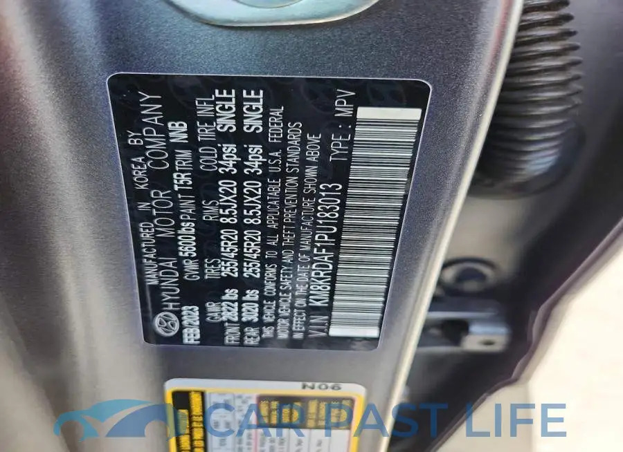 KM8KRDAF1PU183013# 13