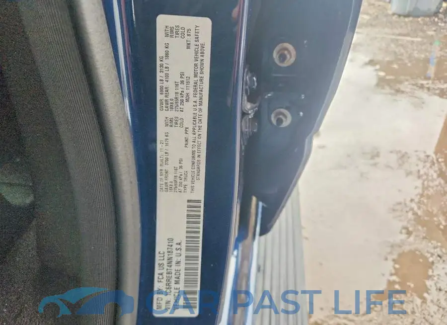 1C6RREBT4NN187410# 12
