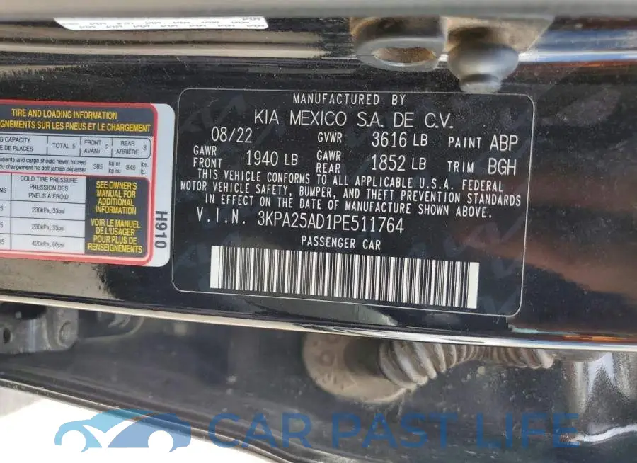 3KPA25AD1PE511764# 12