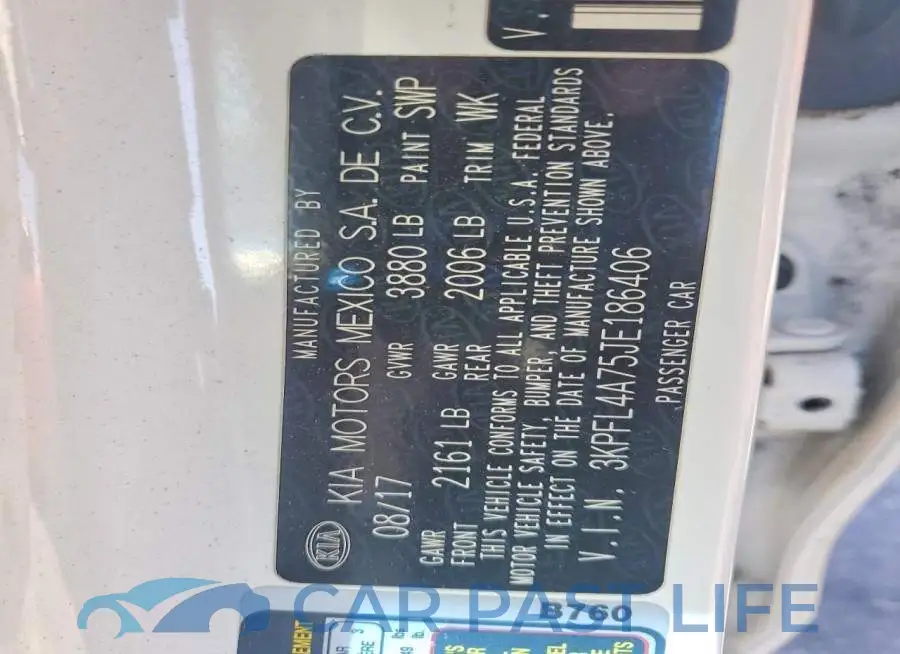 3KPFL4A75JE186406# 13