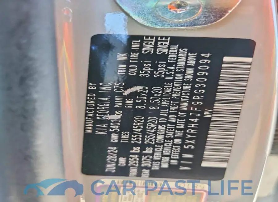 5XYRH4JF9RG309094# 13