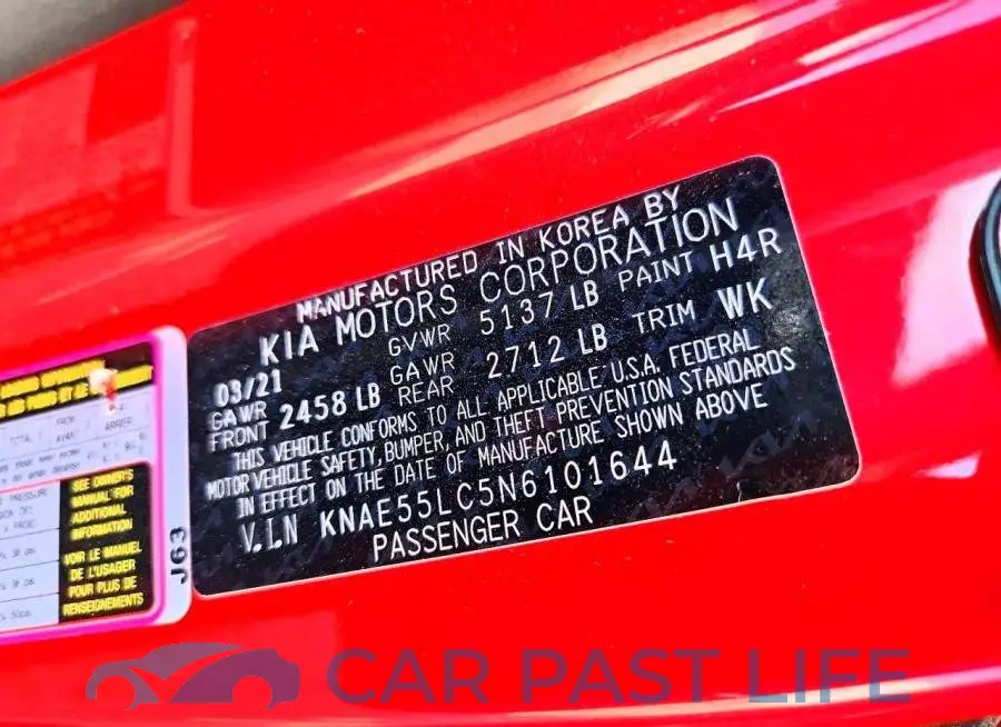 KNAE55LC5N6101644# 12