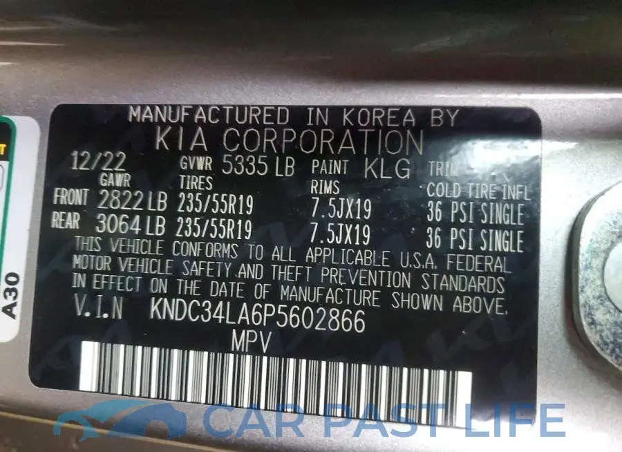 KNDC34LA6P5602866# 14