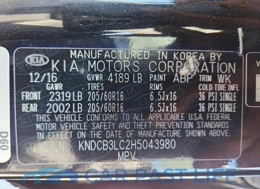 KNDCB3LC2H5043980# 12