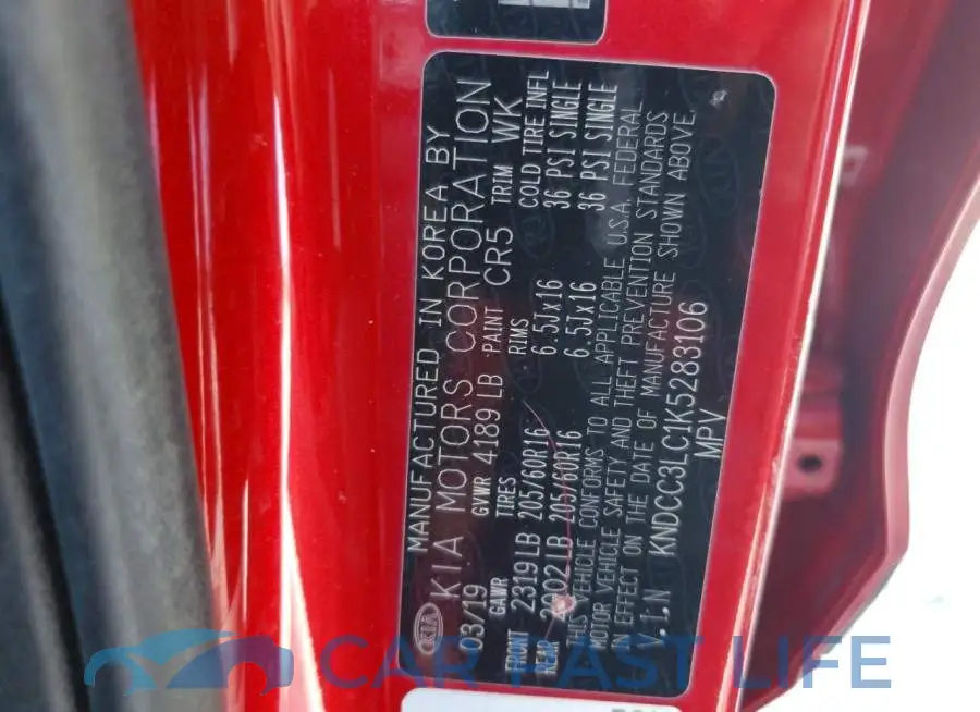KNDCC3LC1K5283106# 13