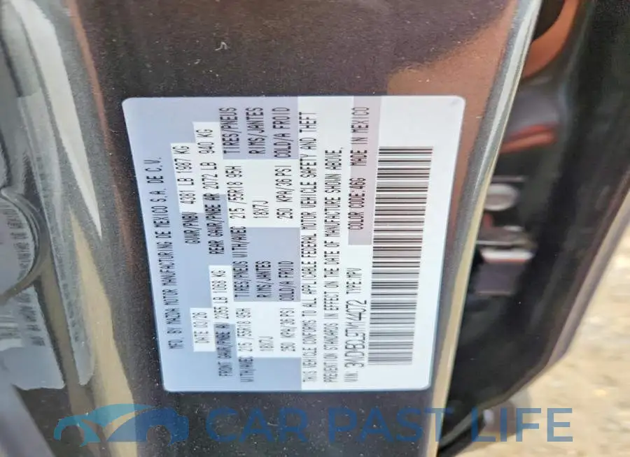 3MVDMBCL9TM144072# 13