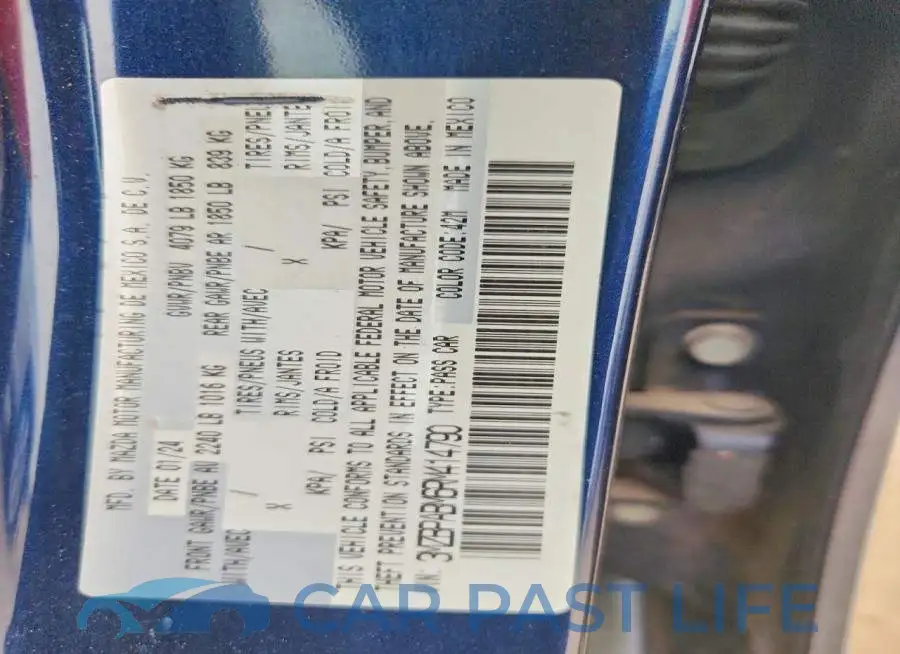 3MZBPABM6RM414790# 12