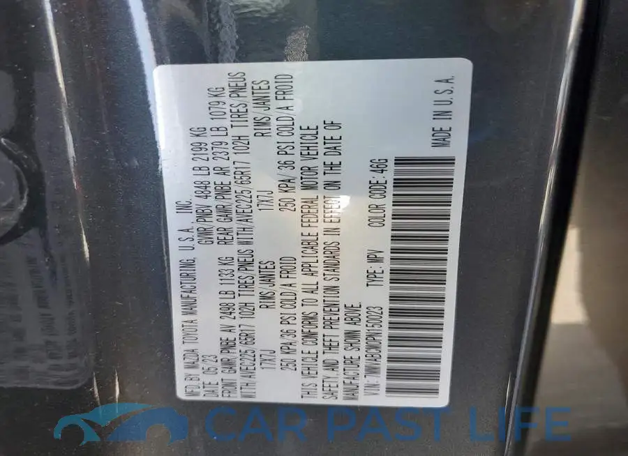 7MMVABCM0PN150023# 12