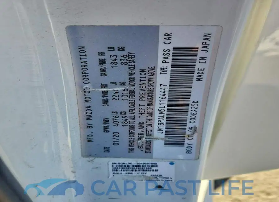 JM1BPALM5L1164447# 13