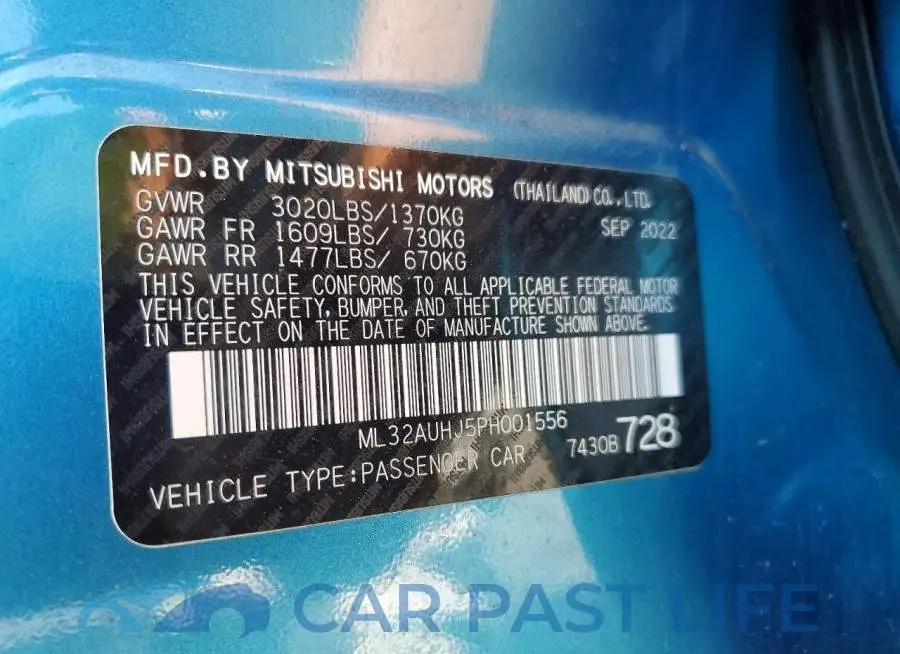 ML32AUHJ5PH001556# 12