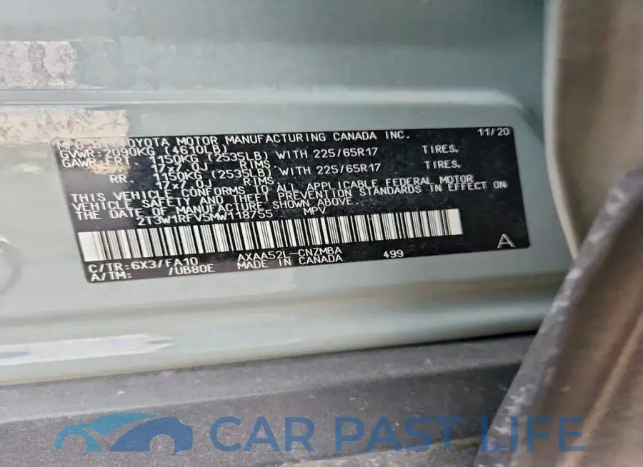 2T3W1RFV5MW118755# 13
