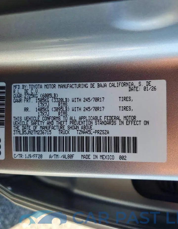 3TMLB5JN2TM236715# 12