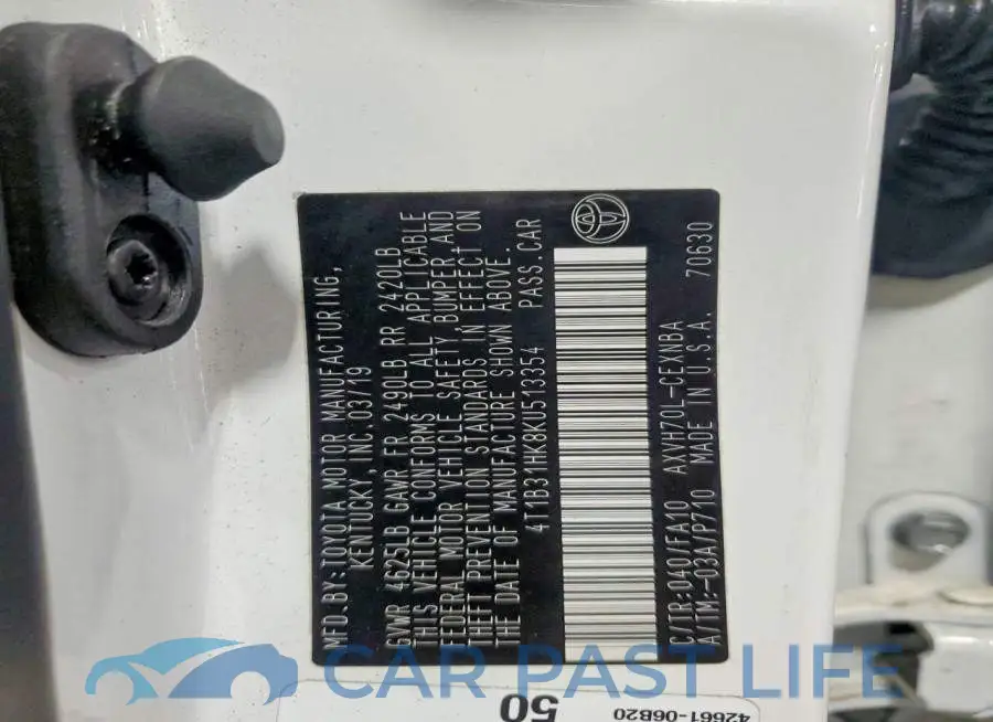 4T1B31HK8KU513354# 12