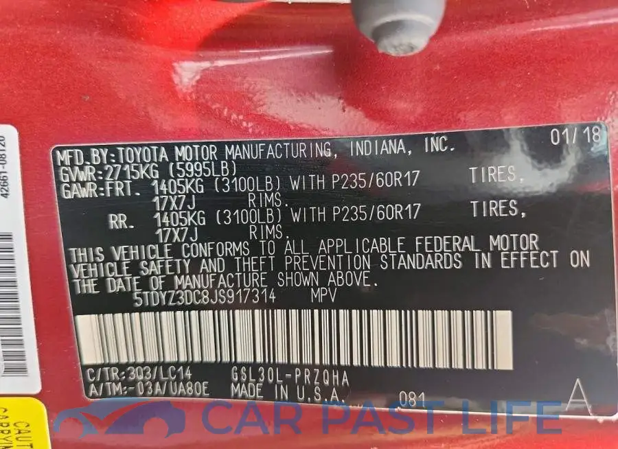5TDYZ3DC8JS917314# 13