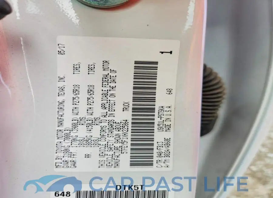 5TFEY5F1XHX225864# 13