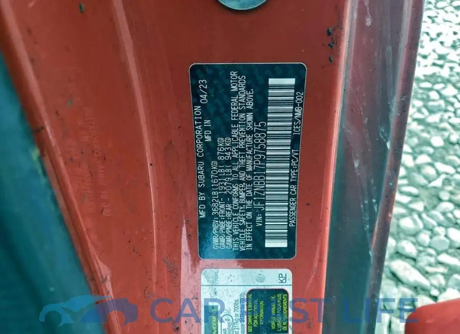 JF1ZNBB17P9758875# 12