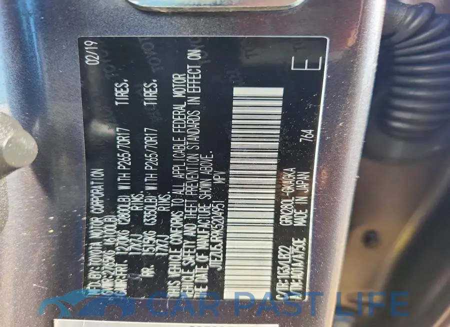 JTEZU5JR9K5204951# 13