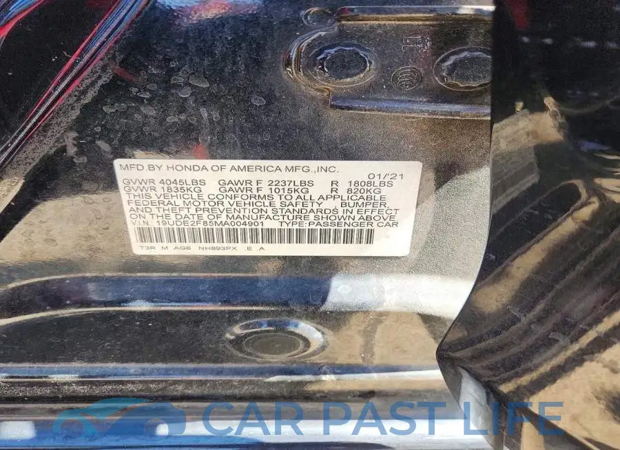 19UDE2F85MA004901# 12