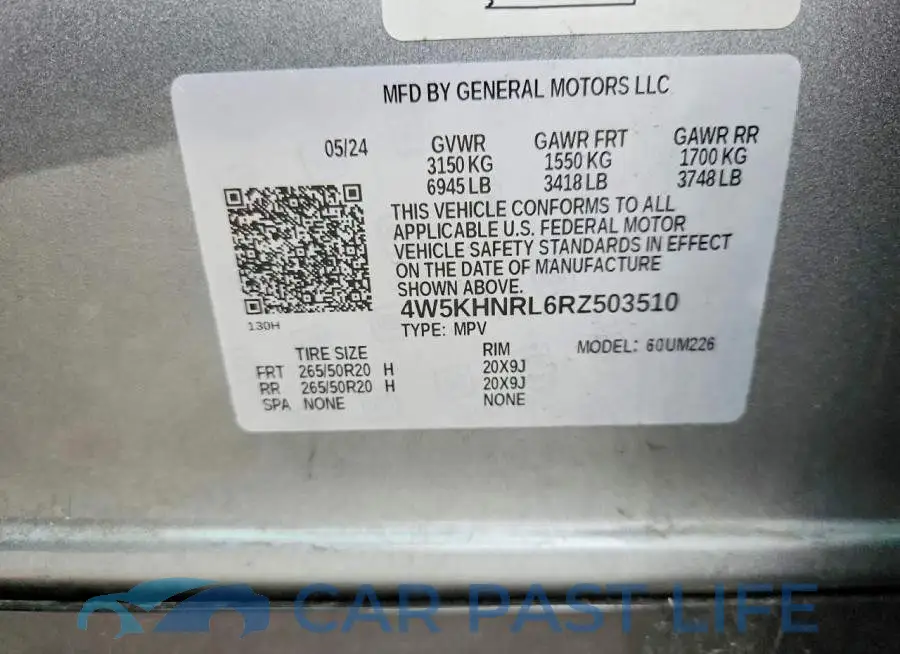 4W5KHNRL6RZ503510# 14