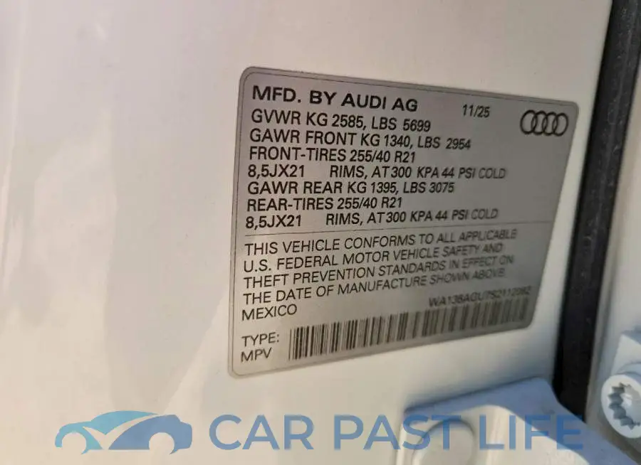 WA135AGU7S2112082# 13