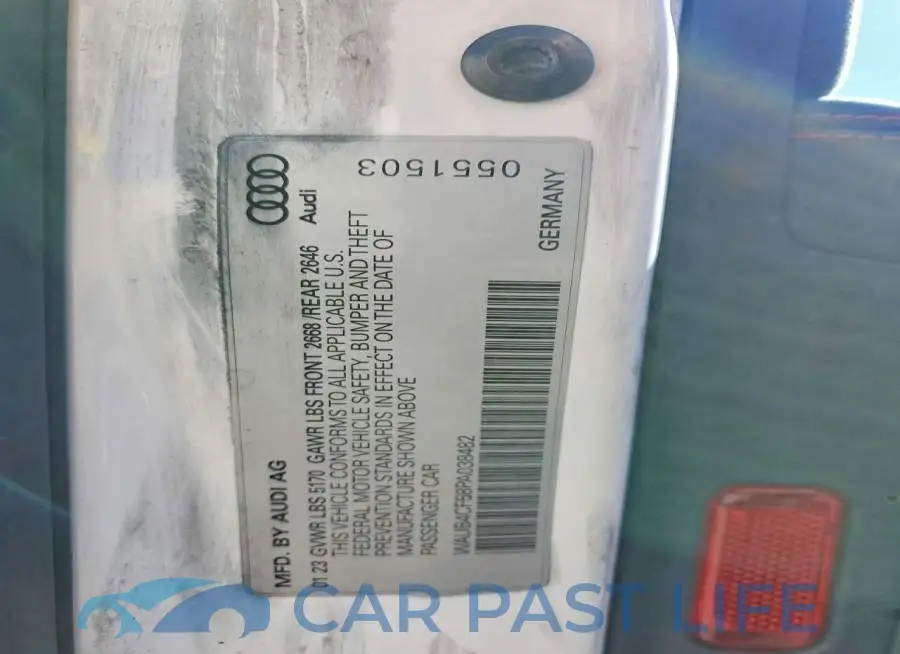 WAUB4CF58PA038482# 12