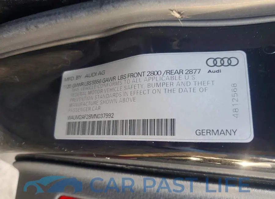 WAUM2AF28MN037992# 12