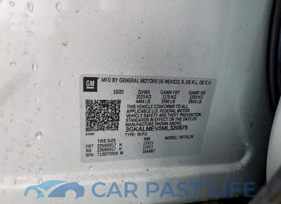 3GKALMEV0ML320875# 13