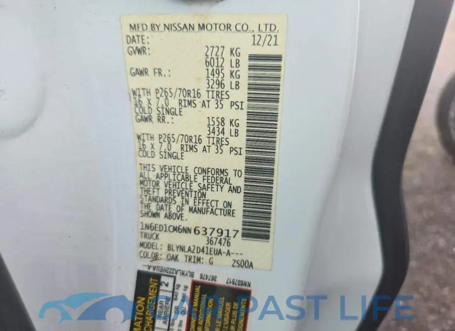1N6ED1CM6NN637917# 12