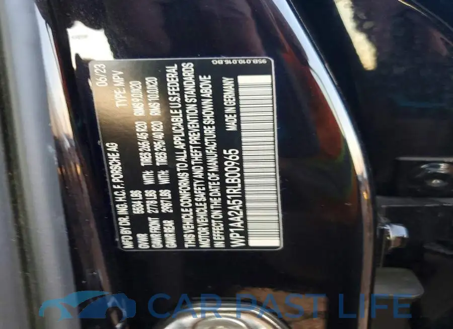 WP1AA2A51RLB00965# 13