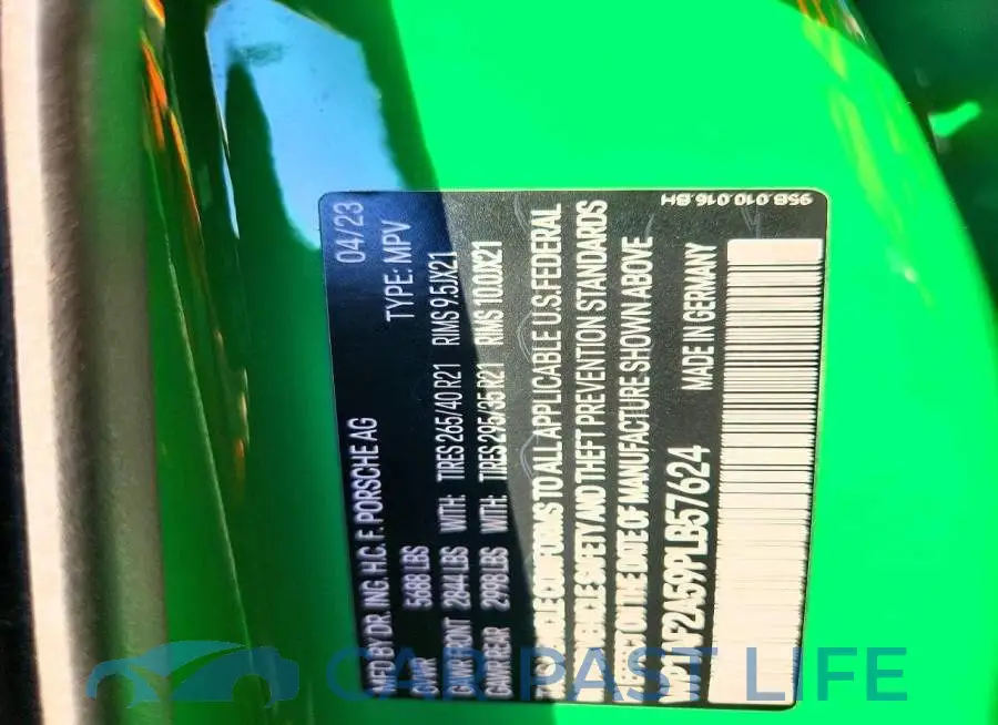 WP1AF2A59PLB57624# 13