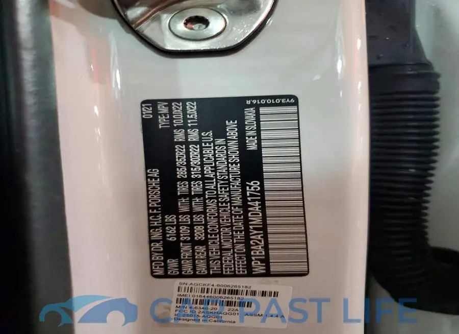 WP1BA2AY1MDA41756# 14