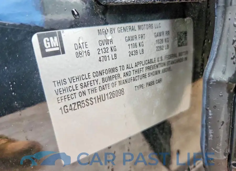 1G4ZR5SS1HU126098# 12