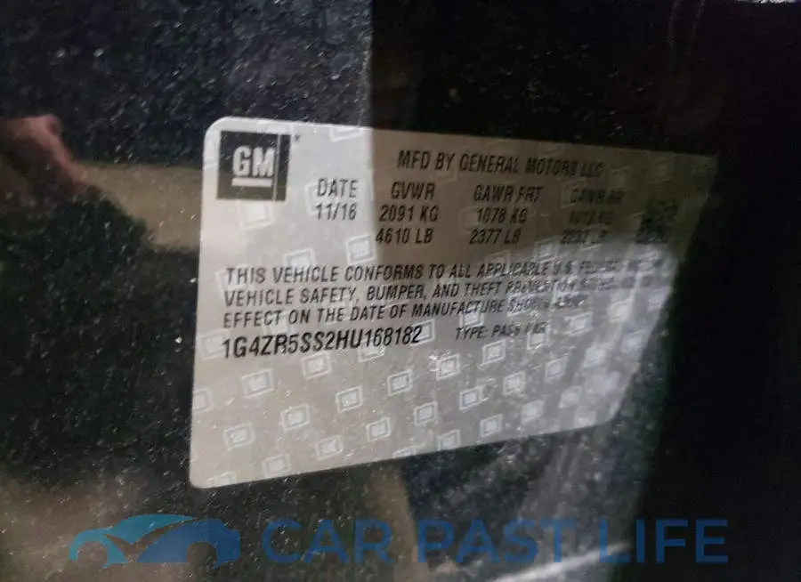 1G4ZR5SS2HU168182# 13