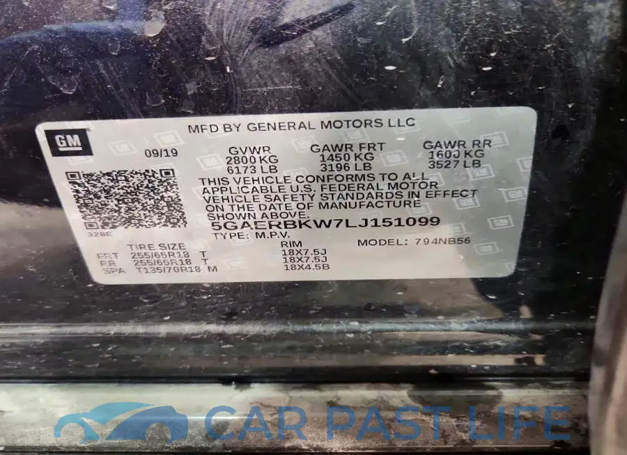 5GAERBKW7LJ151099# 13