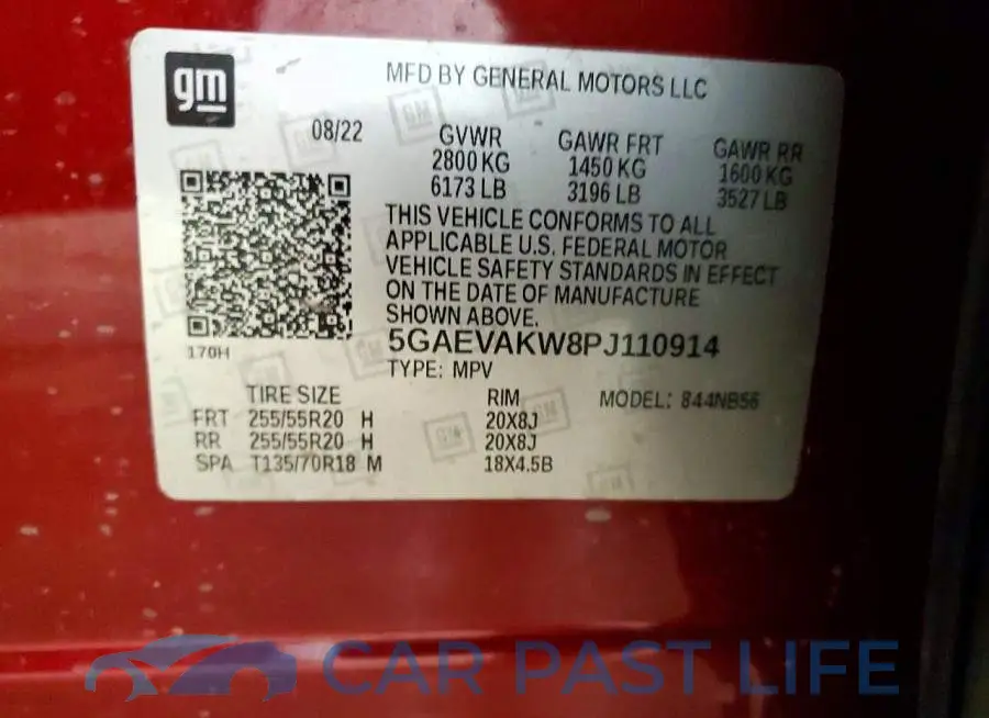 5GAEVAKW8PJ110914# 13