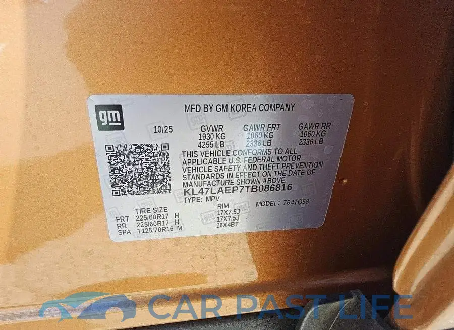 KL47LAEP7TB086816# 13