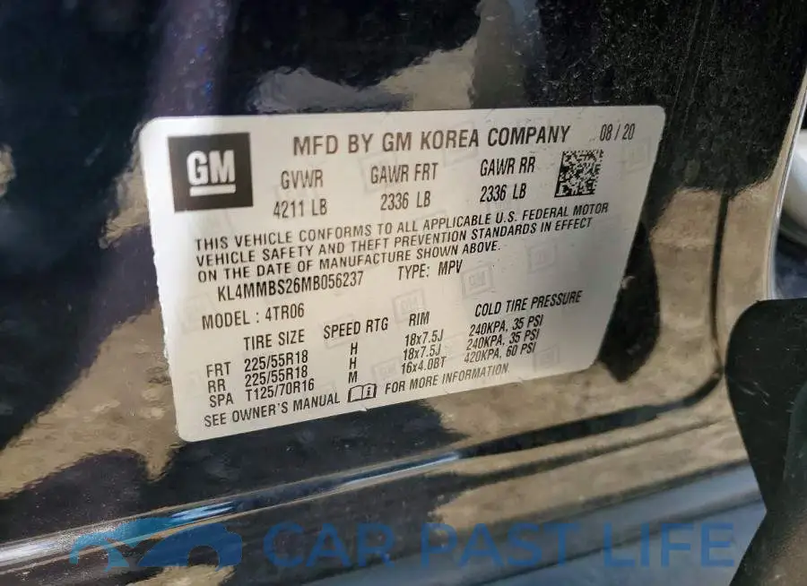KL4MMBS26MB056237# 13