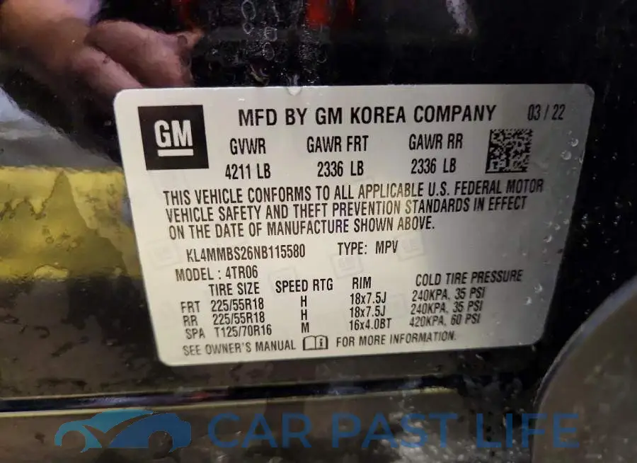 KL4MMBS26NB115580# 13