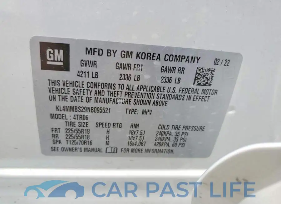 KL4MMBS29NB095521# 13