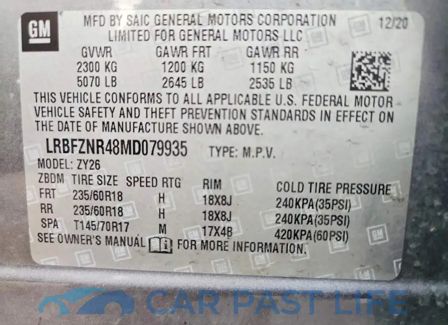 LRBFZNR48MD079935# 13