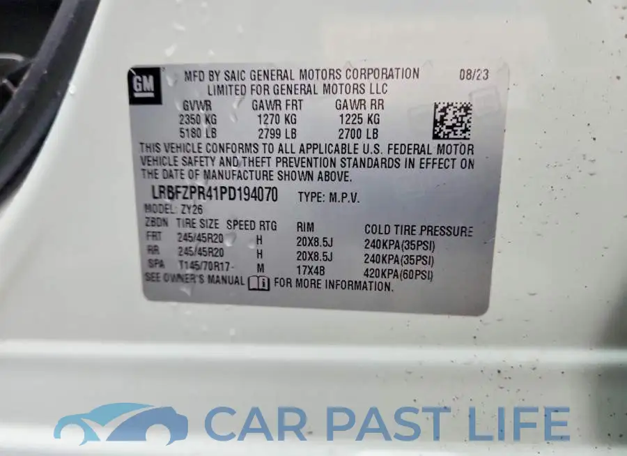 LRBFZPR41PD194070# 12