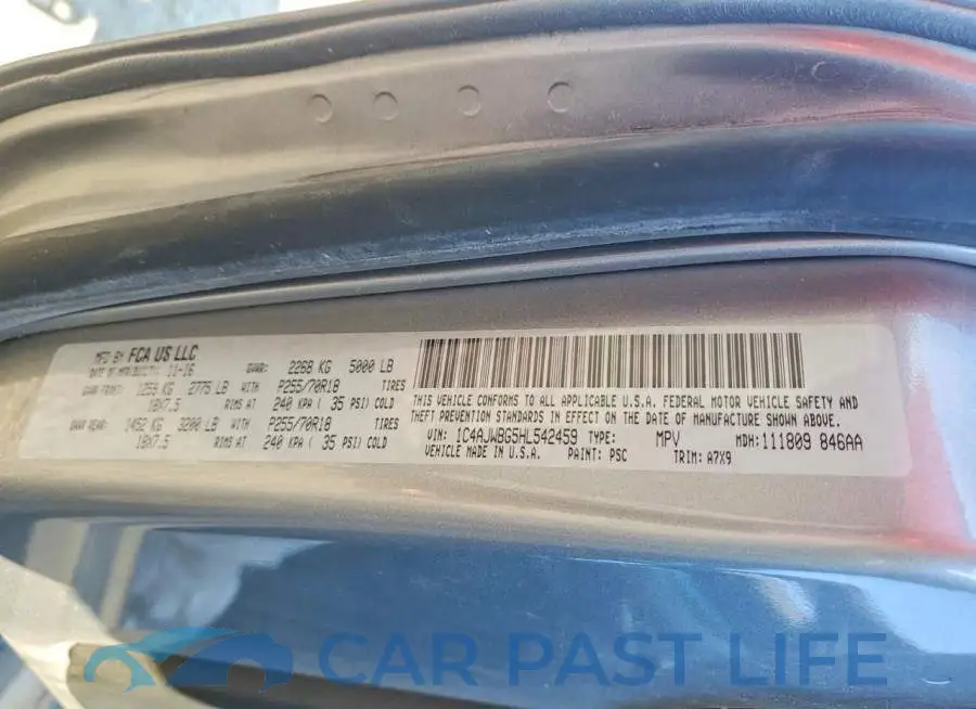 1C4AJWBG5HL542459# 13