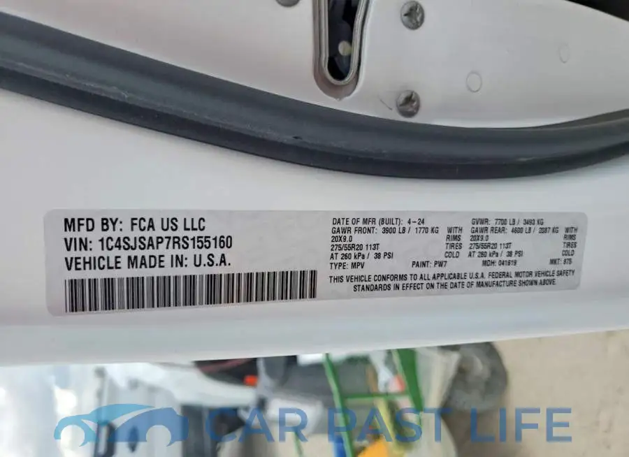 1C4SJSAP7RS155160# 13