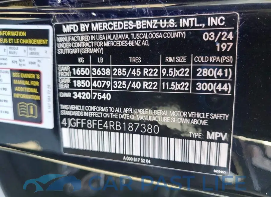 4JGFF8FE4RB187380# 13