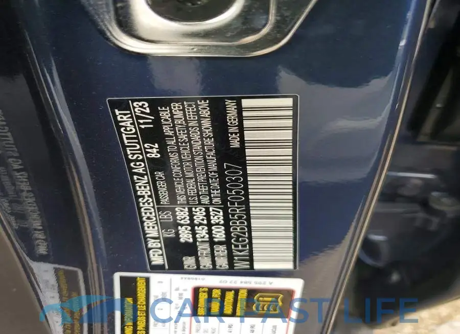 W1KEG2BB5RF050307# 12