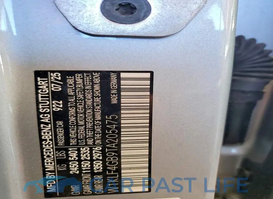 W1KLF4GB9TA205475# 12