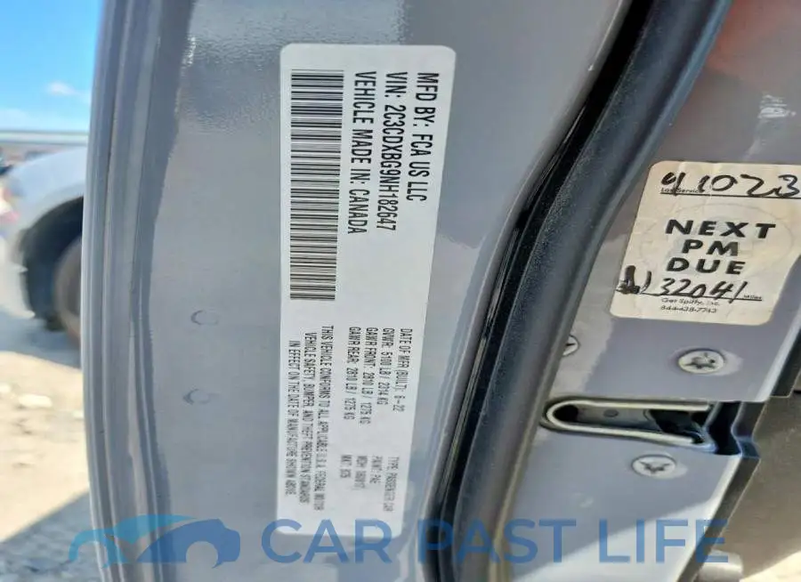 2C3CDXBG9NH182647# 12